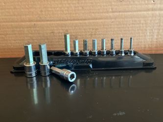 Snap-on Tools 11 pc 3/8" Drive Metric Standard Hex Bit Socket Set (4-14 mm)