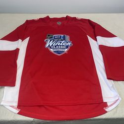 2014 Winter Classic Detroit Red Wings Jersey Euc Men Large The Big House Vtg NHL