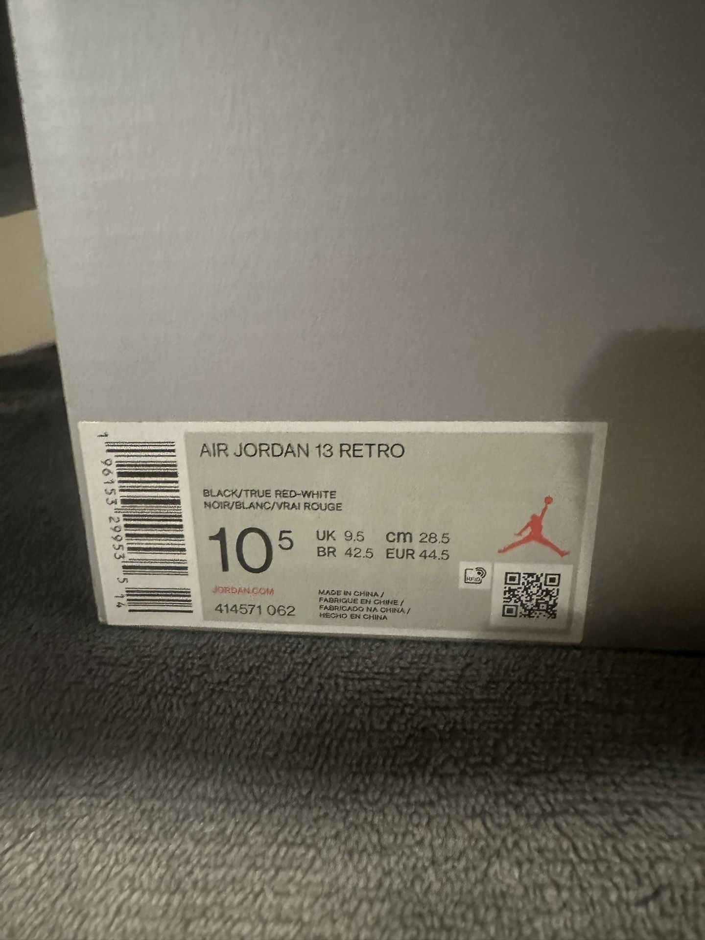 Jordan 13’ S Playoffs Sz 10.5 Men