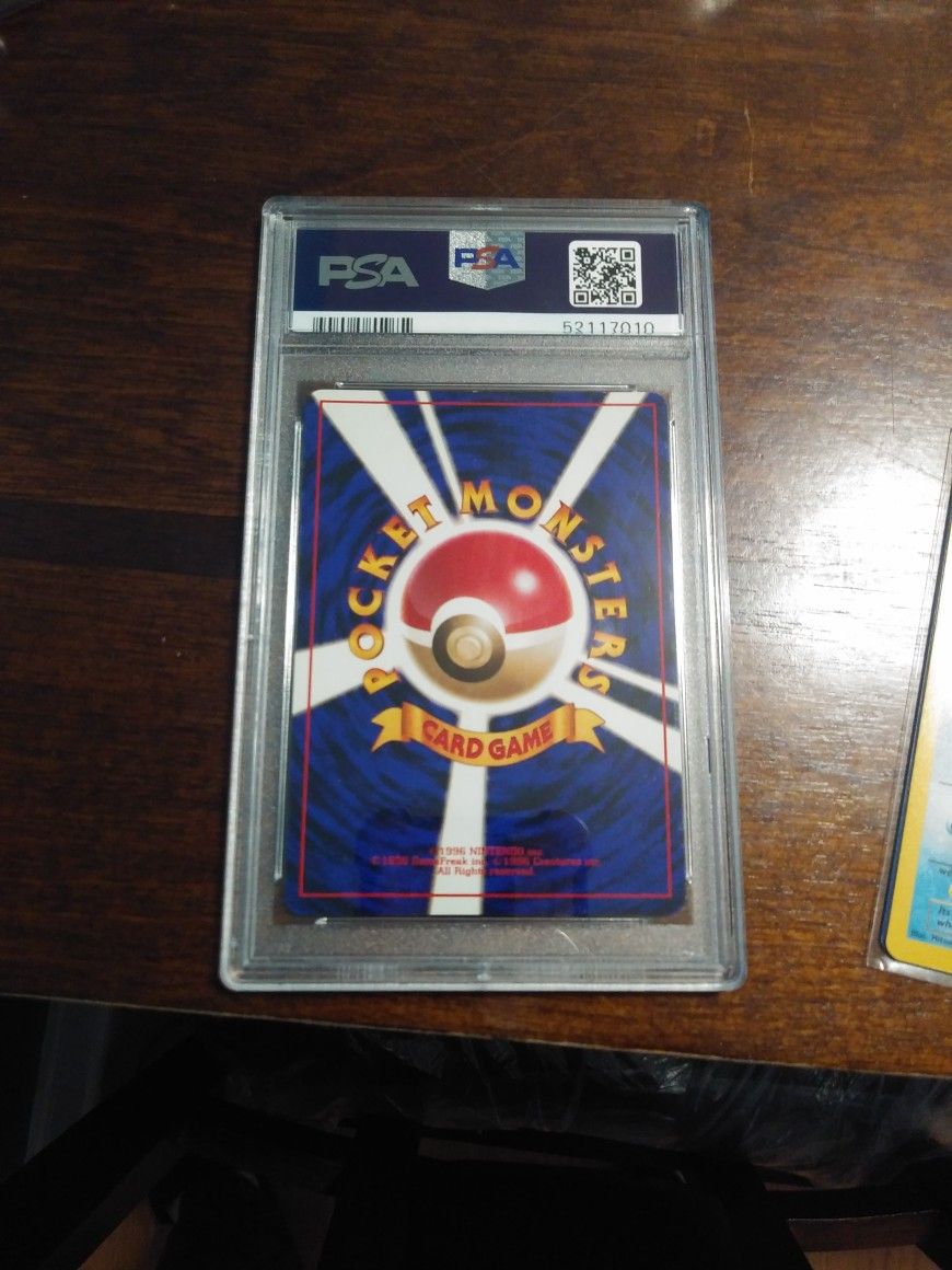 Pokemon Cards. 3 Cards in the plastic pack. U Already Know What The Other One Is. A Trading Card.
