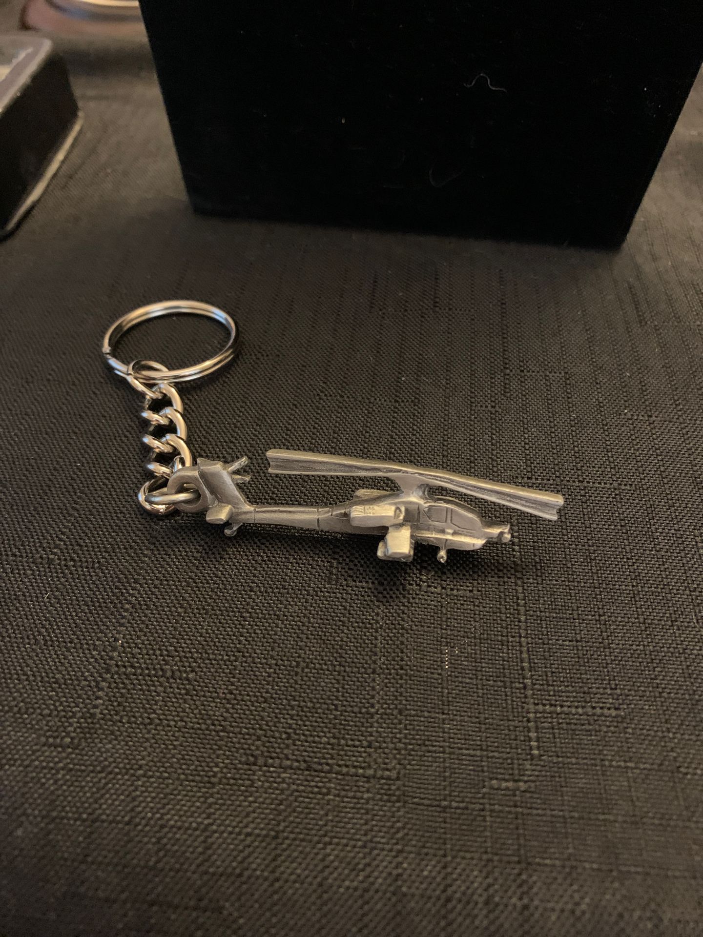 Military helicopter keychain