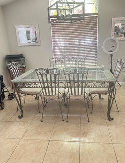 6 chairs Dinning Set/ Juego de Comedor 6 sillas