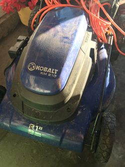 Electric Lawn mower kobalt km210 120volt