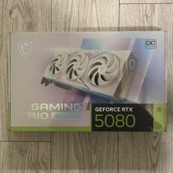 MSI Gaming RTX 5080 16G Gaming Trio OC White Graphics Card