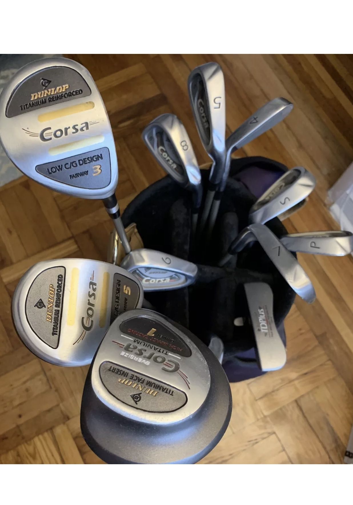 Dunlop Corsa Titanium Golf Set 12 Piece With Carry On Bag