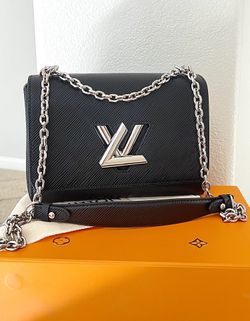 LV Twist Epi Leather Bag | Black + Silver Hardware 