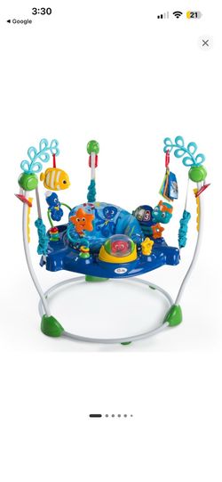 BOUNCER NEPTUNE OCEAN JUMPER WITH 360° SWIVEL, 4 HEIGHTS, REMOVABLE TOYS $70 OBO