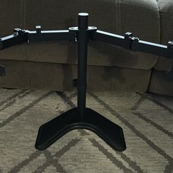 Dual Monitor Stand With Keyboard And Mouse