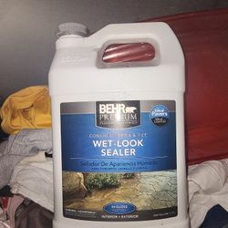 Wet look sealer  