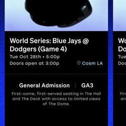 World Series Game 4 @ COSM