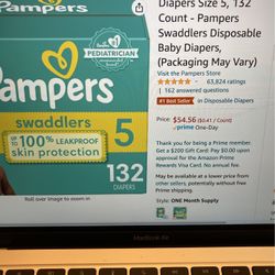 Pampers Daytime Diapers Size 5, Sealed
