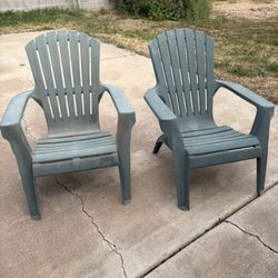 Set Of 2 Adirondack Chairs With Ottoman