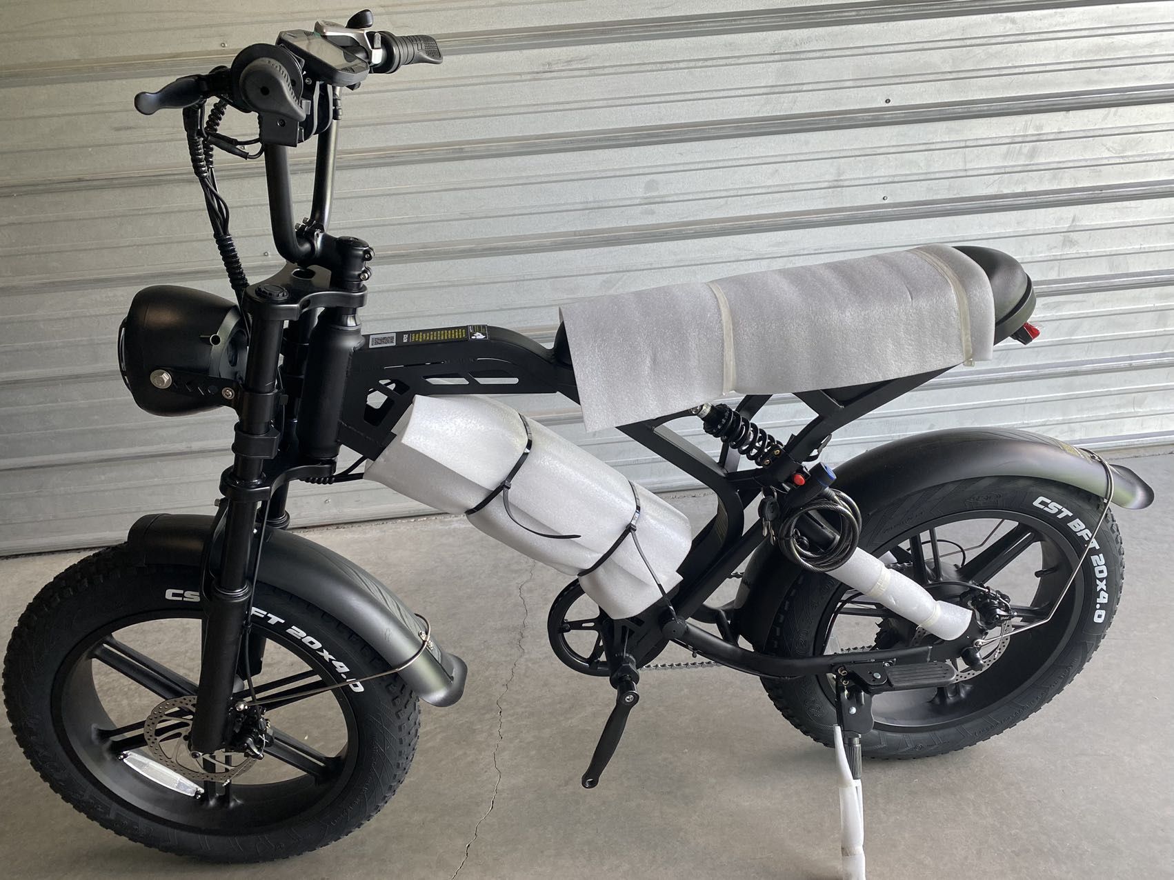 Tamobyke Electric Bike 750W Motor 20'' Fat Tire 48V 15AH/30AH Removable Battery 28MPH up to 60 Miles 7 Speed Double Suspension Machine/Hydraulic Brake