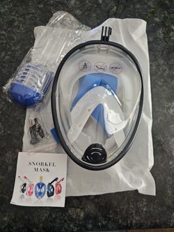 2 Brand New, Full Faced Snorkels
