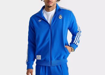 Real Madrid adidas Terrace Icons Full-Zip Track Jacket - Blue