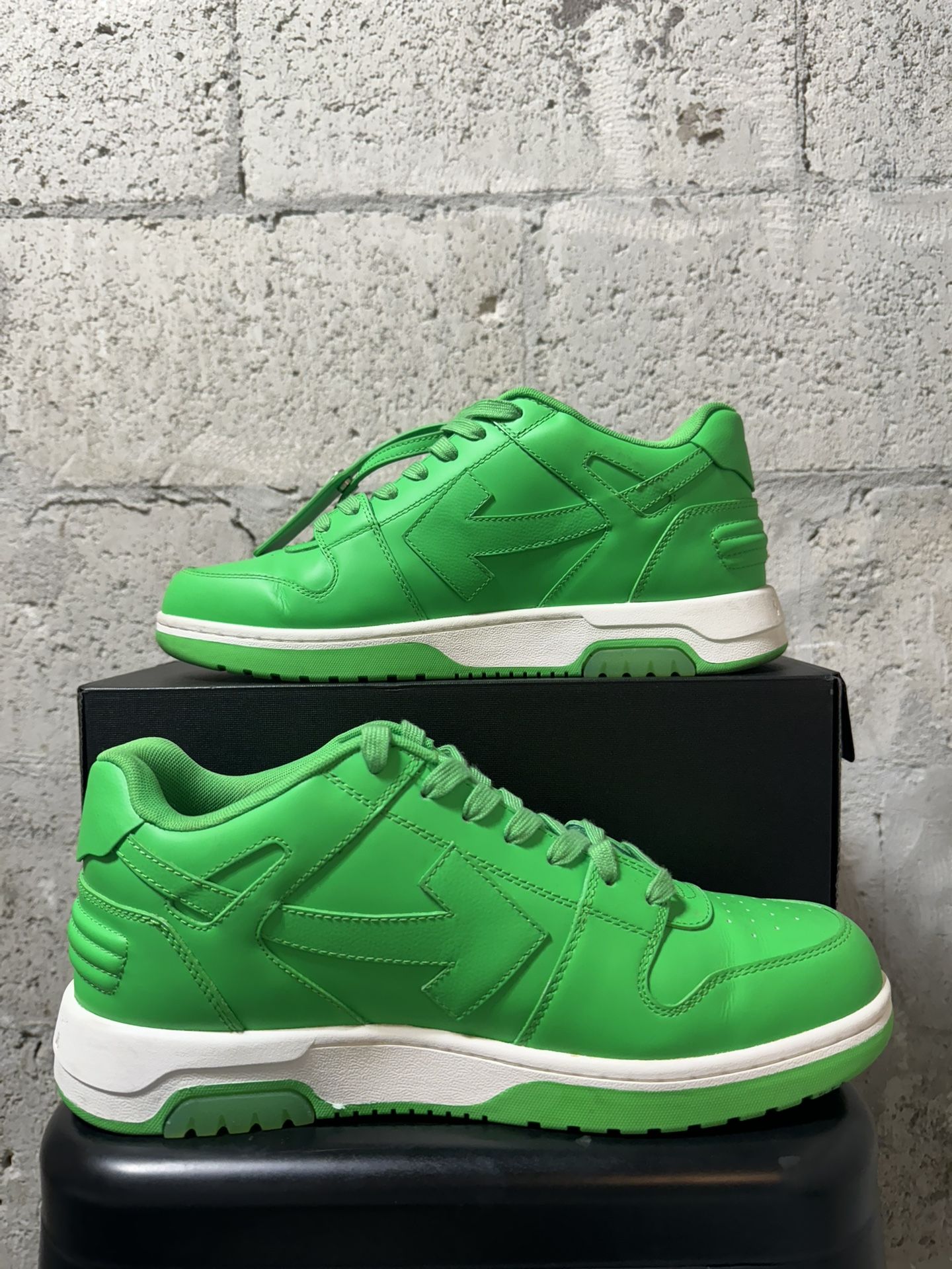 OFF WHITE OFFICE SNEAKERS GREEN