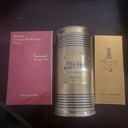 Baccarat Rogue , Jean Paul , 1 Million Cologne