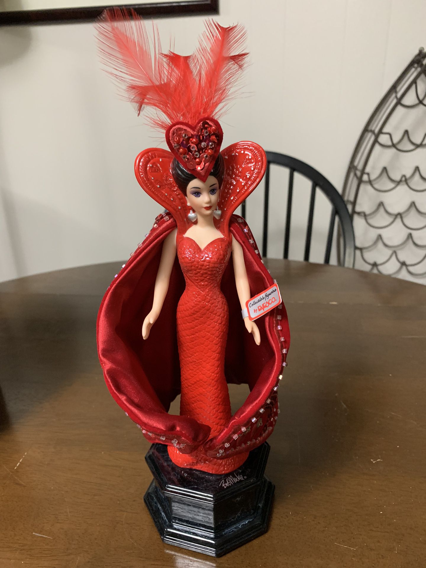 Vintage Bob Mackie - Queen of Hearts Barbie Playing Tune  “Love Is A Many Splendored Thing “