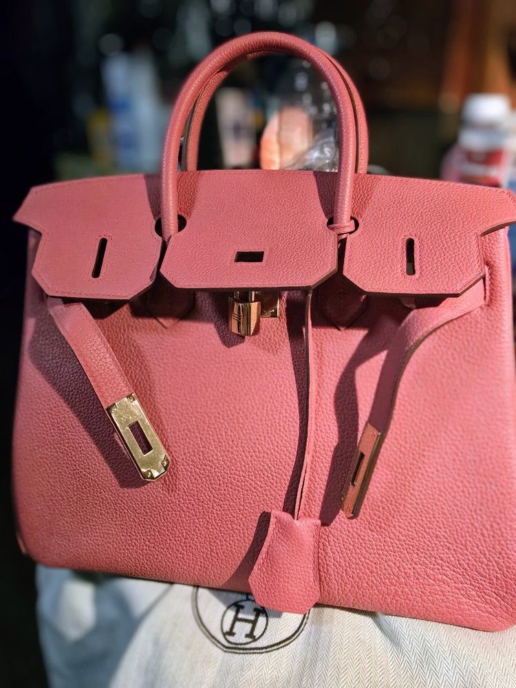 Hermès
Rose Azalee and Raisin Epsom Birkin 30 HSS Brushed Gold Hardware, 2017