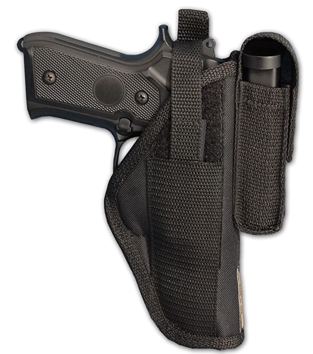 Barsony New OWB Belt Holster w/Magazine Pouch for Full Size 9mm 40 45