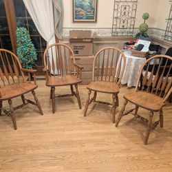 Amish Oak Chairs 