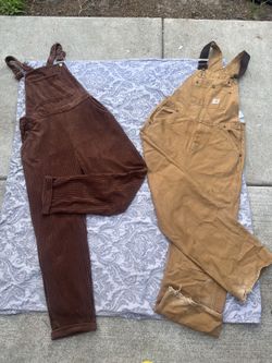 Bundle of 2 Overalls: Carhartt (Unisex) & No Boundaries (Women's)