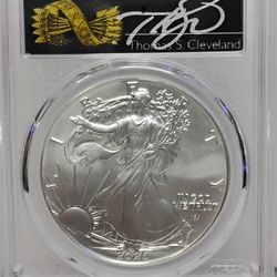 2026 $1 American Silver Eagle PCGS MS70 First Strike - Thomas Cleveland Arrows #997