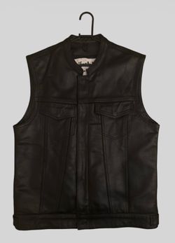 Lifestyle Cycles Leather Motorcycle Vest Medium