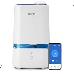LEVOIT 4L Smart Cool Mist Humidifier for Home Bedroom with Essential Oils, Customize Humidity for Baby & Plants, APP & Voice Control, Schedule, Timer,