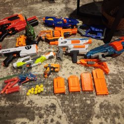 Assorted Nerf Gun Collection $60