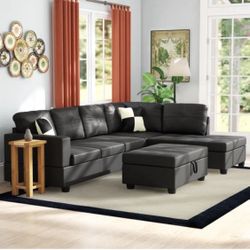 Sectional Sofa With Ottoman