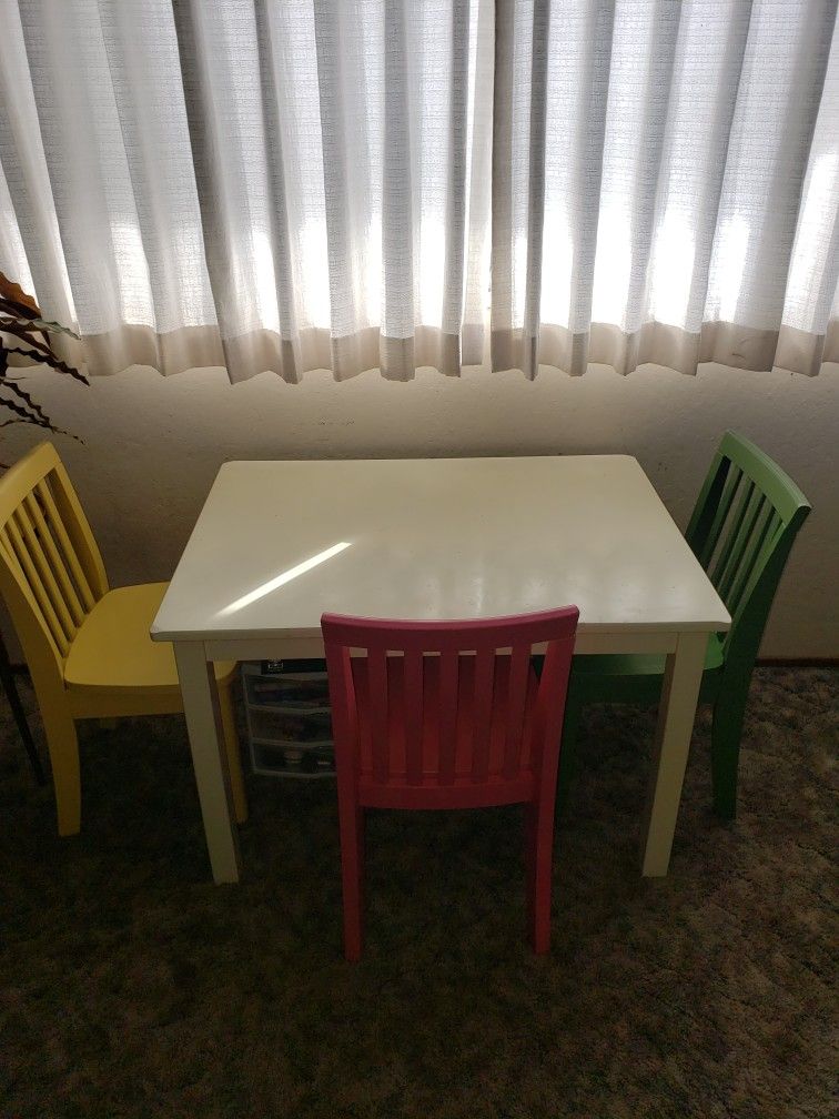 Pottery Barn Kids Carolina Table & Chairs