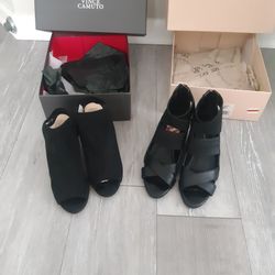 Vince CAMUTO Heels, Size 7 Worn Once $20 & BCBG WEDGES, Size 6.5 Wedges,  Rarely Used In Great Condition Both Pair Of Shoes $15