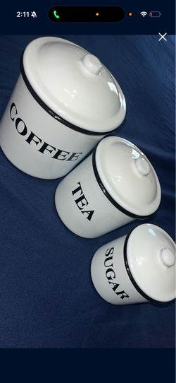 $45 Sugar, Coffee, Tea Container