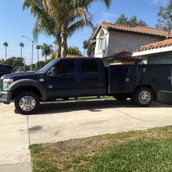 2012 Ford 450 Dark Blue Utility Truck