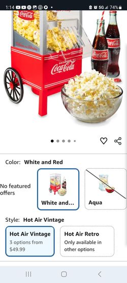 Cola popcorn machine New In Box