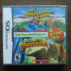 My Amusement Park And Digging For Dinosaurs DS