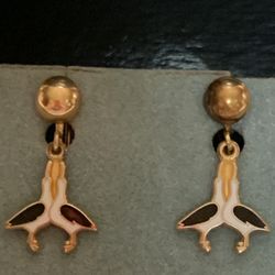 Albatross Of Midway Vintage Earrings