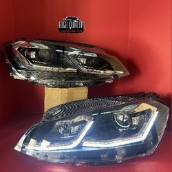 Volkswagen Golf MK7   2015. 2017 Headlights.