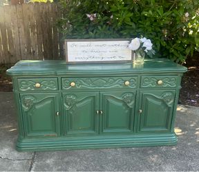 Olive green dresser