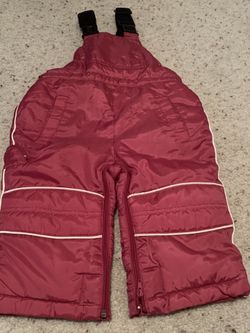 Girls 18 mons Pink Snow/Ski Bibs