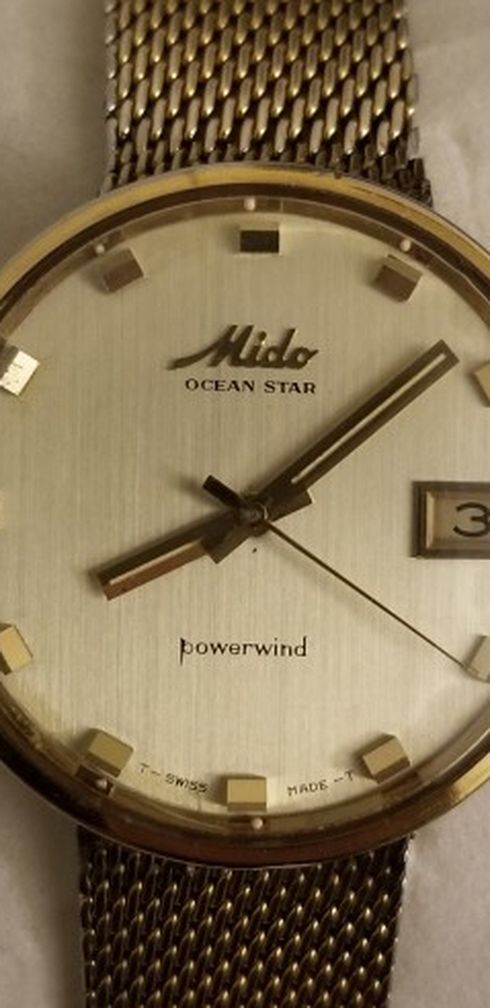 SWISS MADE VINTAGE MIDO POWERWIND AUTOMATIC WATCH