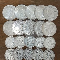 Silver Dollars & 90% Silver (Dimes, Quarters, Halves)