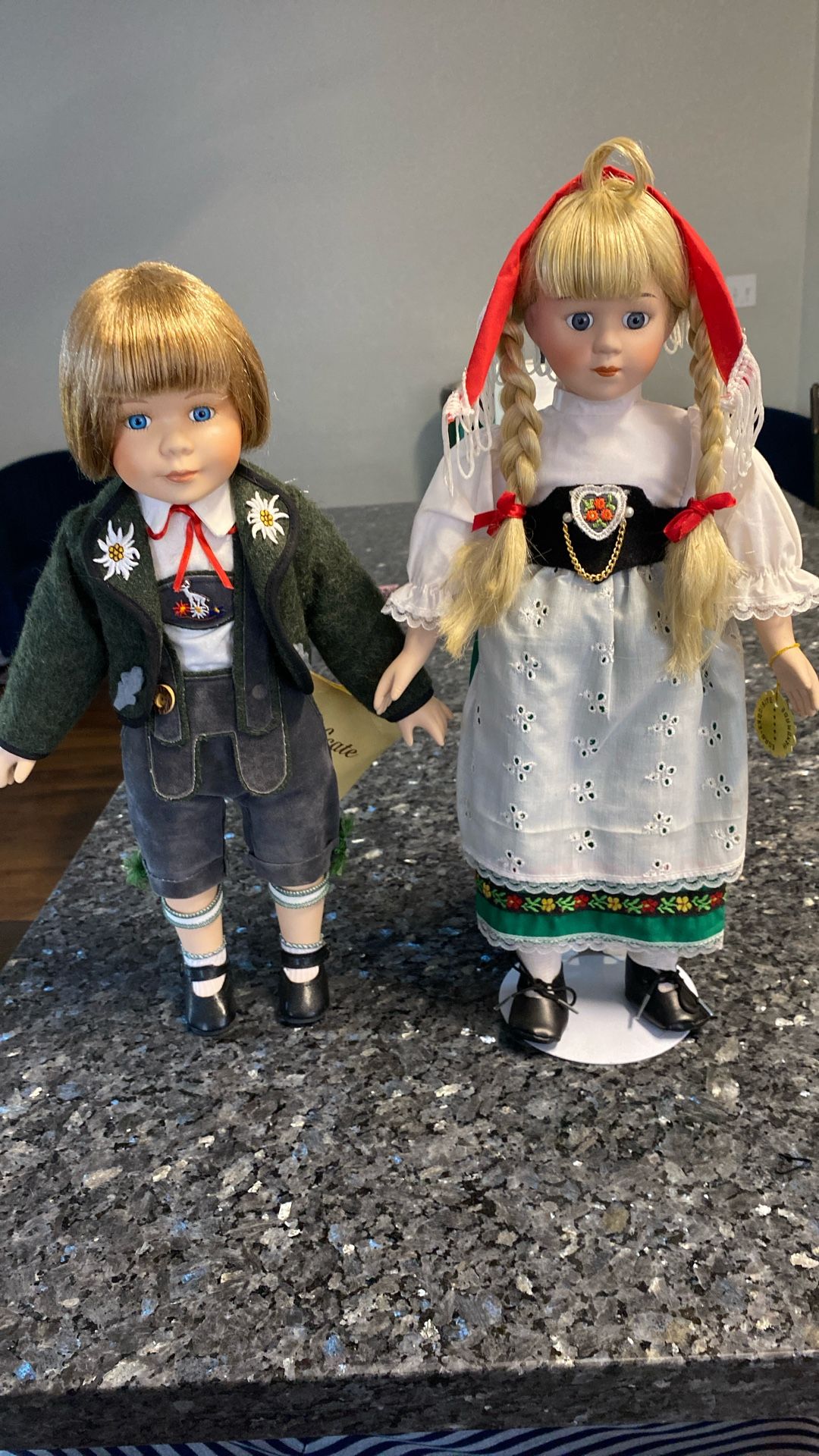 Porcelain Dolls 2 Qty. Chile - Preowned
