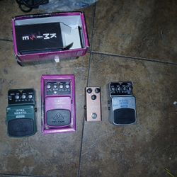 Various effects pedals , all work and barely used 