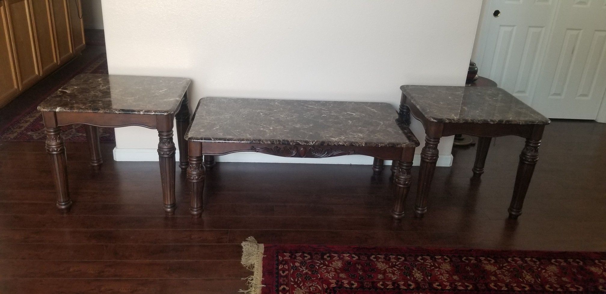 Coffee Table and 2 End Tables