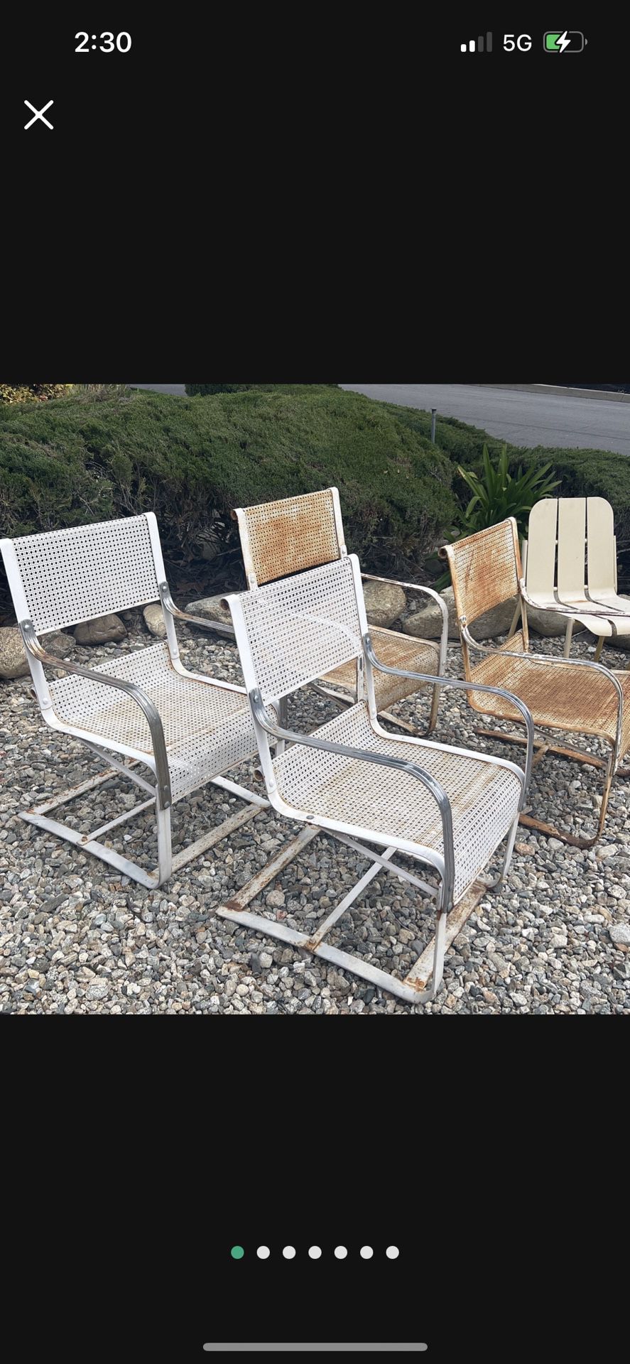 Lot Of 4 1930s McKay Outdoor Chairs 