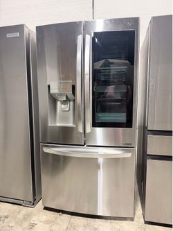 Lg fridge knock knock water dispenser French door used good condition ( NO ICEMAKER)