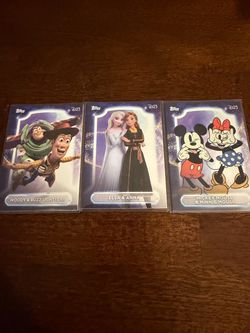 Topps D23 Disney Trading Cards Lot of 3