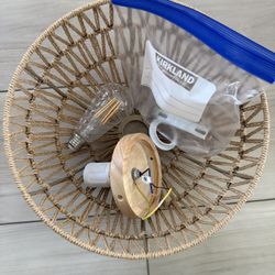 Rattan Boho Ceiling Light 